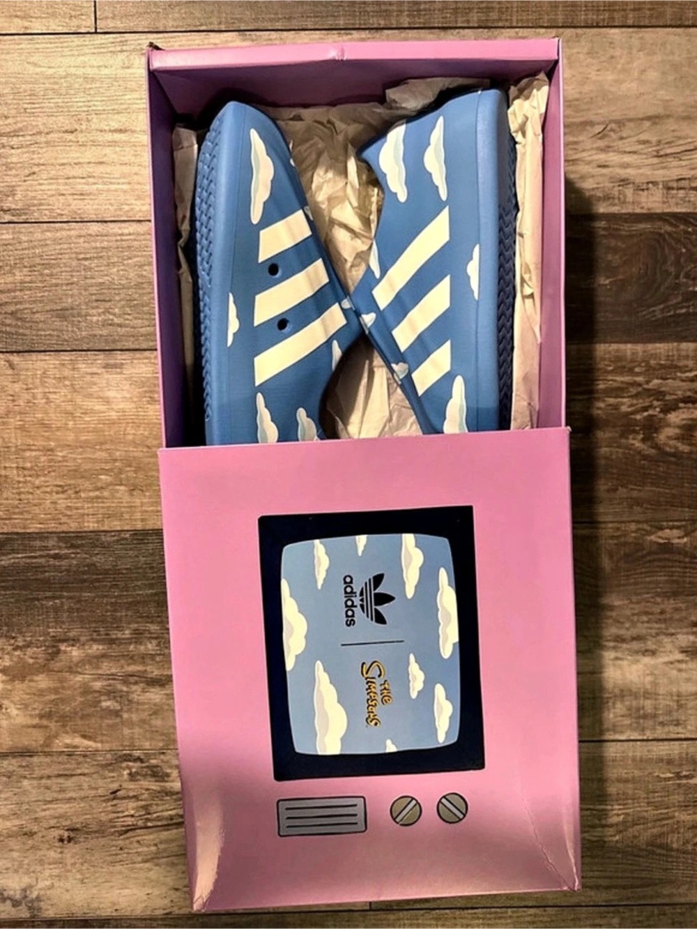 adidas adilette SuperStar 3M Sponsons Blue & Yellow US 13 Like New - Picture 2 of 5